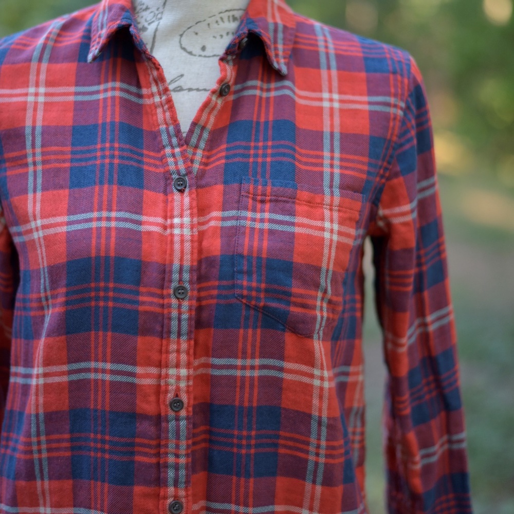 Madewell flannel plaid shirt - Picture 2 of 5
